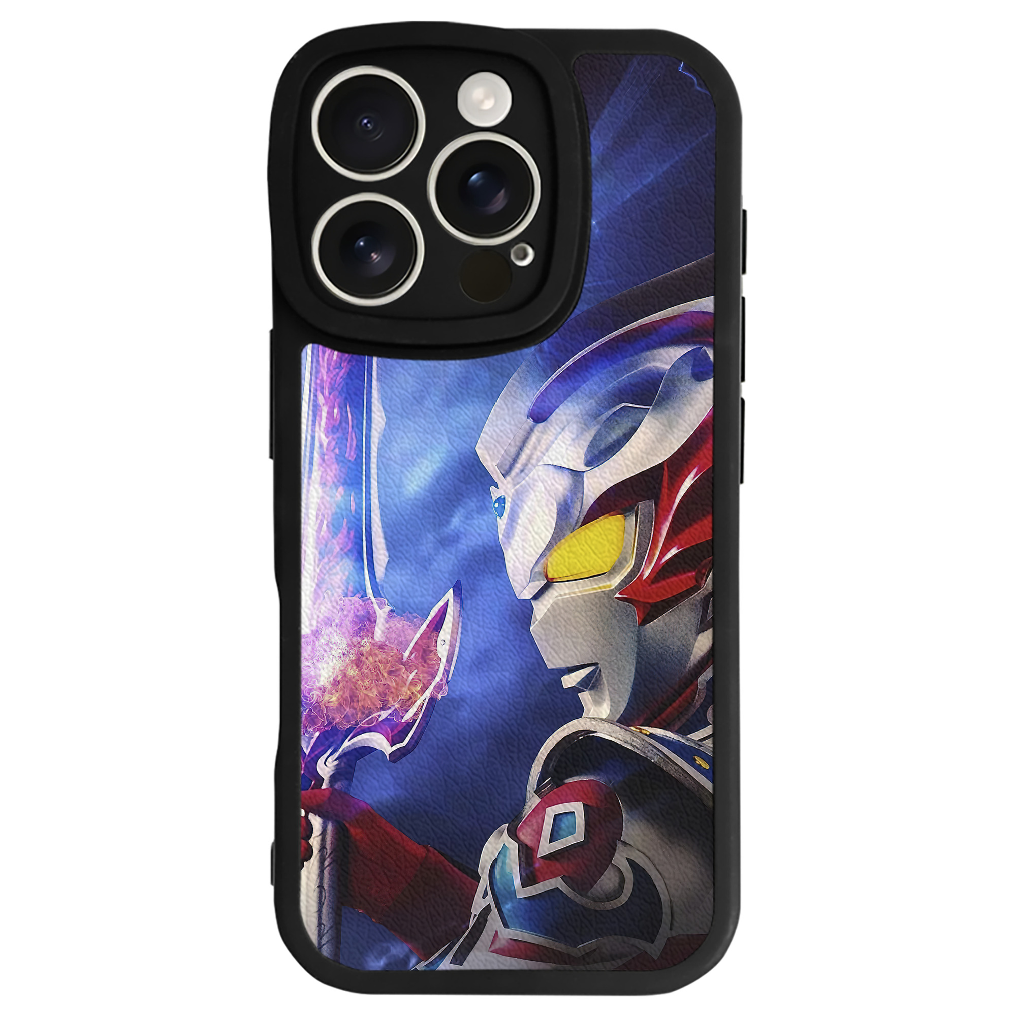 （画像用） ウルトラマン Ultraman 【iPhone 16シリーズ対応】シリコンスマホケース（レザー調） 材質：シリコン